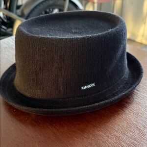 Kangol Black Pork Pie Hat